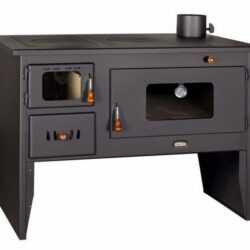 Stufa a combustibile solido PRITY 2P50, destra