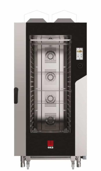 Forno a convezione vapore Millennial Touch Screen Gastro con sistema di lavaggio automatico, 20x GN 1/1 - gestione elettronica, gas, Tecnoeka, GN 1/1, 30000kW, 930x1162x(H)1954mm