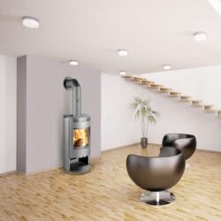 Haardkachel ZARAGOZA zwart