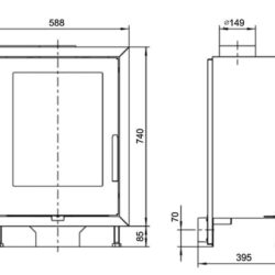 Alicante - desenho de retrato com moldura