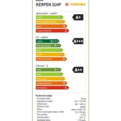 KERPEN II - čierny smalt, šamotová výmurovka