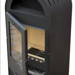 BASEL II fekete, egyhéjú kandallókályha - borgholmi kandalló