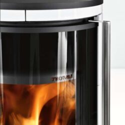 Krbové kachle ANDORRA EXTRA keramika biela, čierny lak