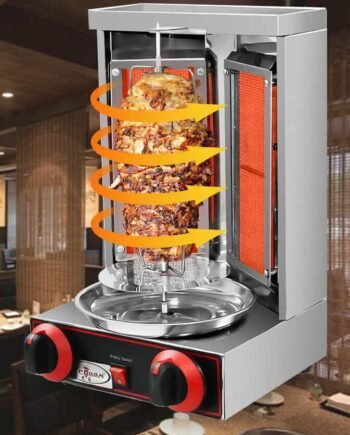 Gril na kebab/ Gyros plynový max do 3 kg - Imagem 7