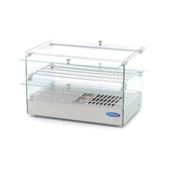 Vitrine chaleureuse 45L façade droite vitrée