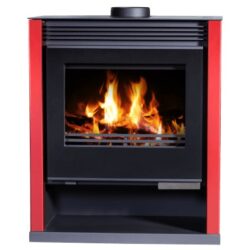 Kandalló kályha VICTORIA Rubin Lux, piros