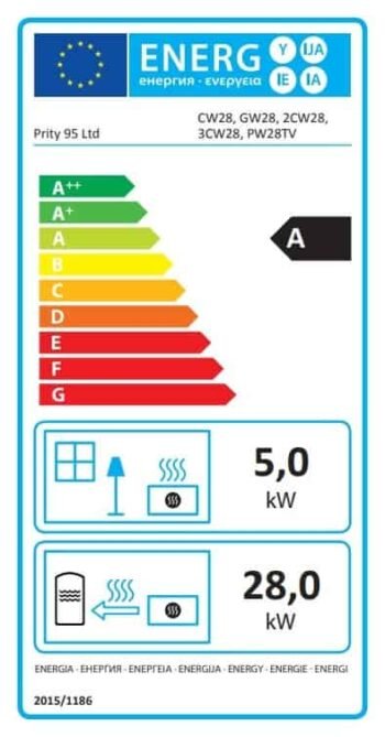 Krbová vložka s teplovodním výměníkem PRITY 3C W28 - Imagen 3