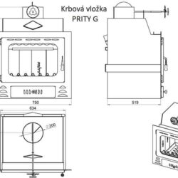 Inserto per camino PRITY G
