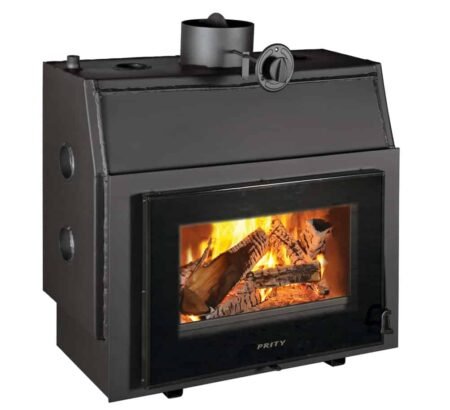 Insert de cheminée avec échangeur eau chaude PRITY P W18 TV