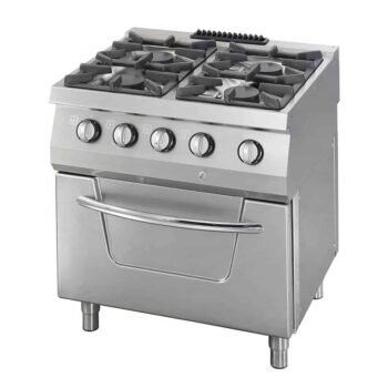 Gastro gas stove with electric oven 30 kW