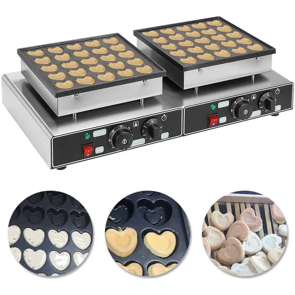 Mini macchina per pancake olandese - EP-50 cuore