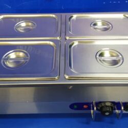 Bain-marie 4 x GN 1/4 avec chauffage jusqu'à 200°C