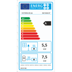 Kandalló kályha hőcserélővel VICTORIA Ray Max B