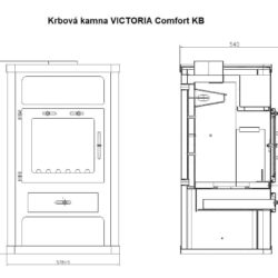 Krbová kamna s výměníkem VICTORIA Comfort KB