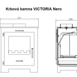 Haardkachel VICTORIA Nero