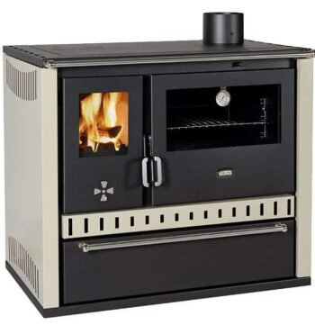 Solid fuel stove PRITY GT FS S DR, ivory