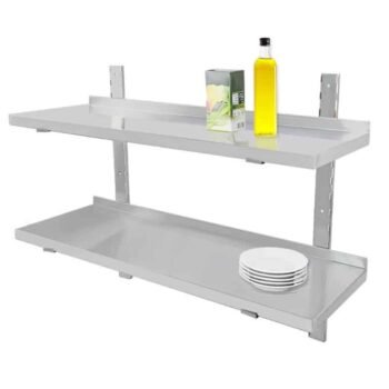 Stainless steel wall shelf 100 cm