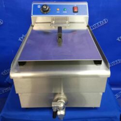 Gastro friteuse 16 Liter, 5 kW met uitlaat