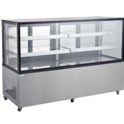 Vitrine mit 2 Regalen, Arctic, 610L