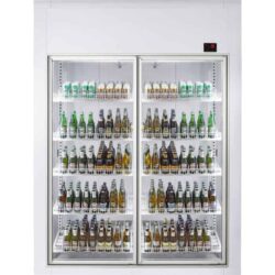 Modulare Kühlbox mit Glastür 180x120x220 cm