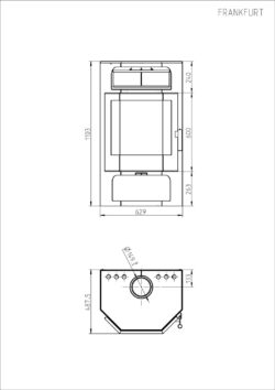 Krbové kachle, Frankfurt, šedá