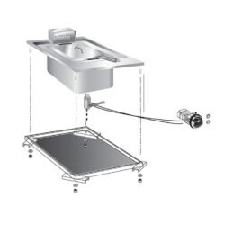 Gastro-Inox built-in deep fryer 10 liters 9kW, 40cm