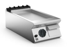 Parrilla de gas Gastro-Inox 700 HP acero inoxidable liso, 40 cm