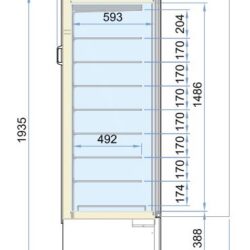 Mraznička prosklená CS MARIN static