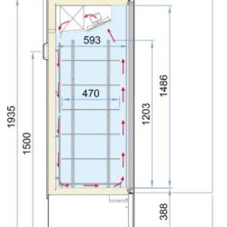 Congelatore dinamico vetrificato CS MARIN
