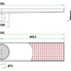 Vloergootrooster 1331