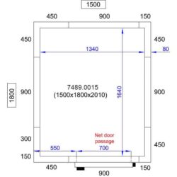 Hűtődoboz CS 1500X1800X2010