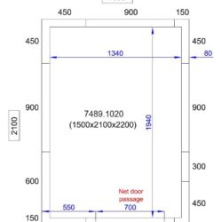 Hűtődoboz CS 1500X2100X2200