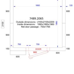 Ящик морозильний CS 2100x2100x2200 - 120 мм