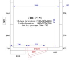 Ящик морозильний CS 2100x2400x2200 - 120 мм