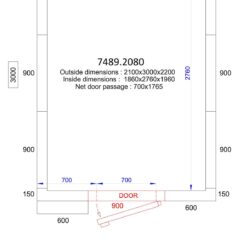 Ящик морозильний CS 2100x3000x2200 - 120 мм