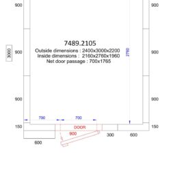 Caixa congeladora CS 2400x3000x2200 - 120 MM