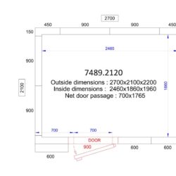 Hộp cấp đông CS 2700x2100x2200 - 120 MM