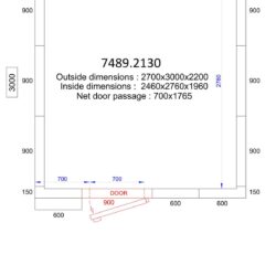 Морозильна камера CS 2700x3000x2200 - 120 мм