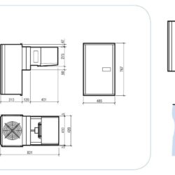 Моноблочна настінна холодильна установка CS