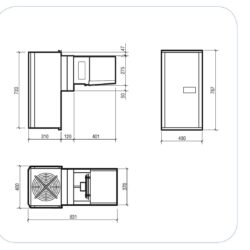 Congélateur mural monobloc CS