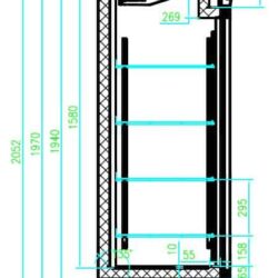 Refrigerator CS 7450A 013 glazed