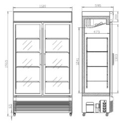 Geladeira CS 7455A 139 vitrificada 750 GD