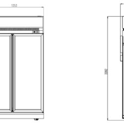 Congelatore CSINS-1000F BL nero