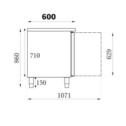 Bàn làm mát CS600 1,8 m