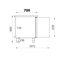 Mostrador congelador CS700 7450A 0083