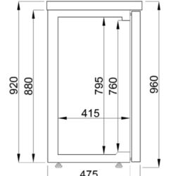 Minibar CS 7489A 5295 glazed