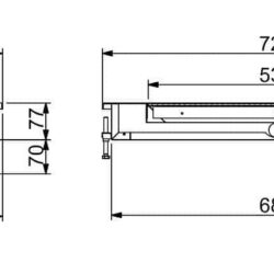 Вбудована керамічна плита з підігрівом CS 4/1 - ЧОРНА
