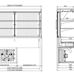 Tủ trưng bày tủ lạnh tích hợp CS 4/1
