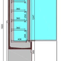 Tủ lạnh treo tường CS JAMIE 1.3 2 cửa