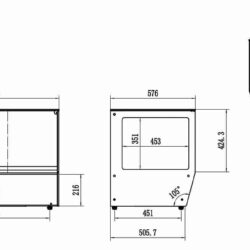 Gekoelde vitrine CS 7450A 159L